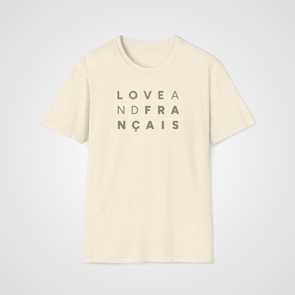 Love and Français T-Shirt in Natural
