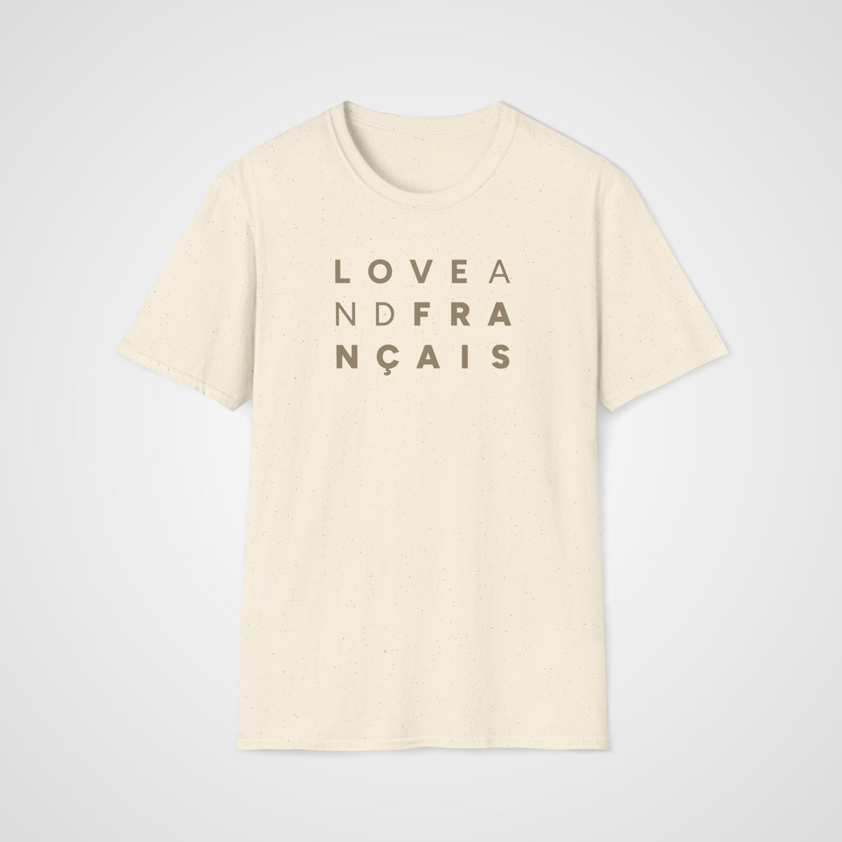Love and Français T-Shirt in Natural