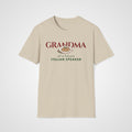 Italian Learner Grandma T-Shirt in Sand