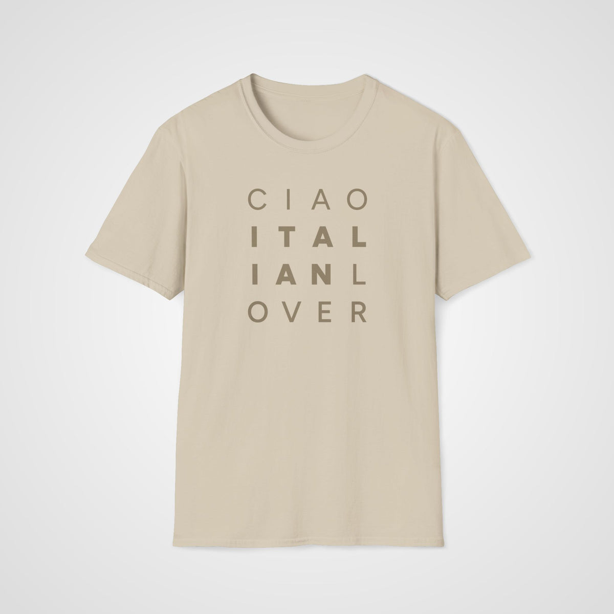 Ciao Italian Lover T-Shirt in Sand