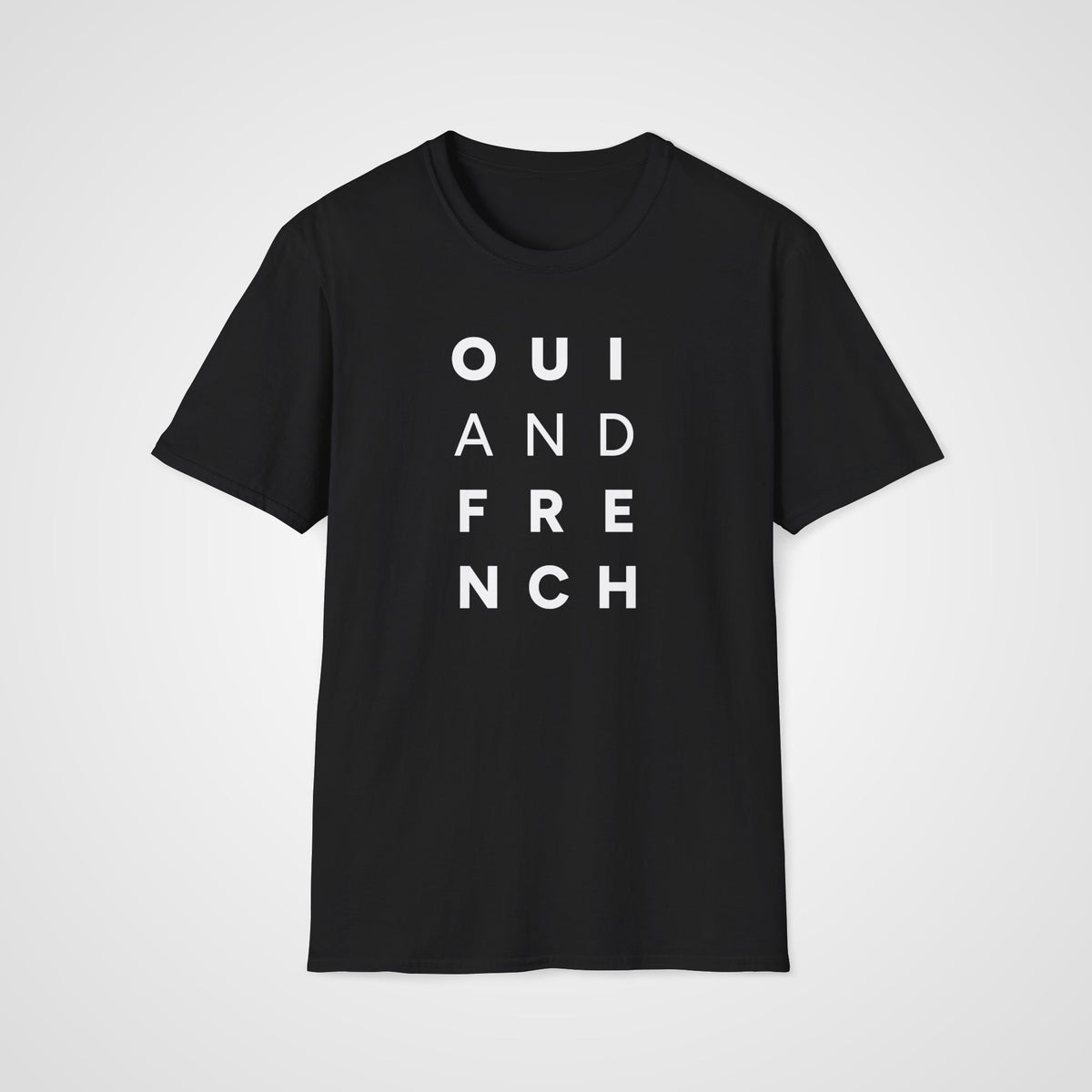 Oui & French T-Shirt in Black