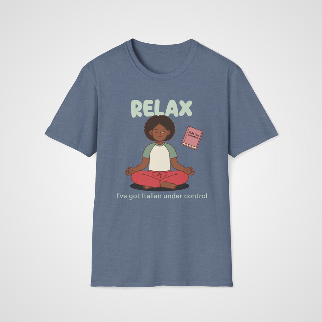 Relax Italian T-Shirt in Heather Indigo