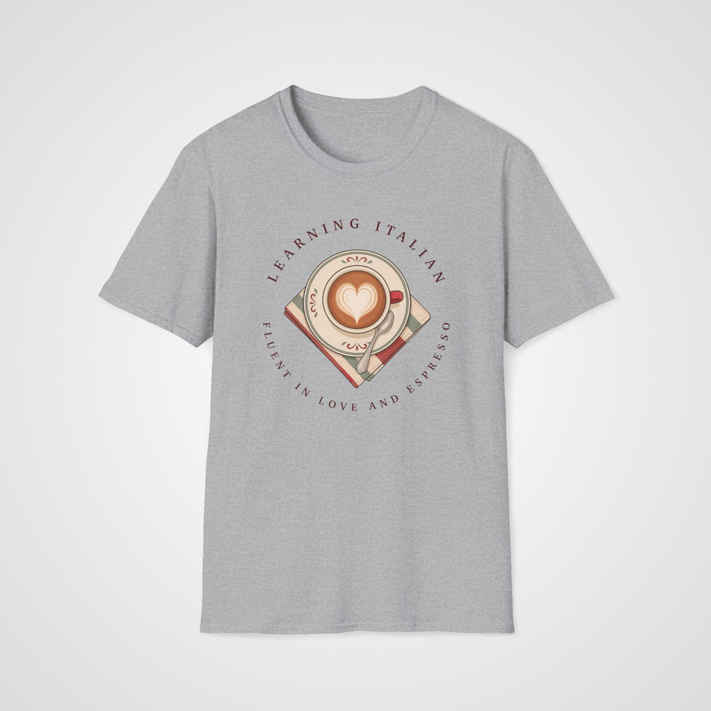Love and Espresso T-Shirt in Sport Gray