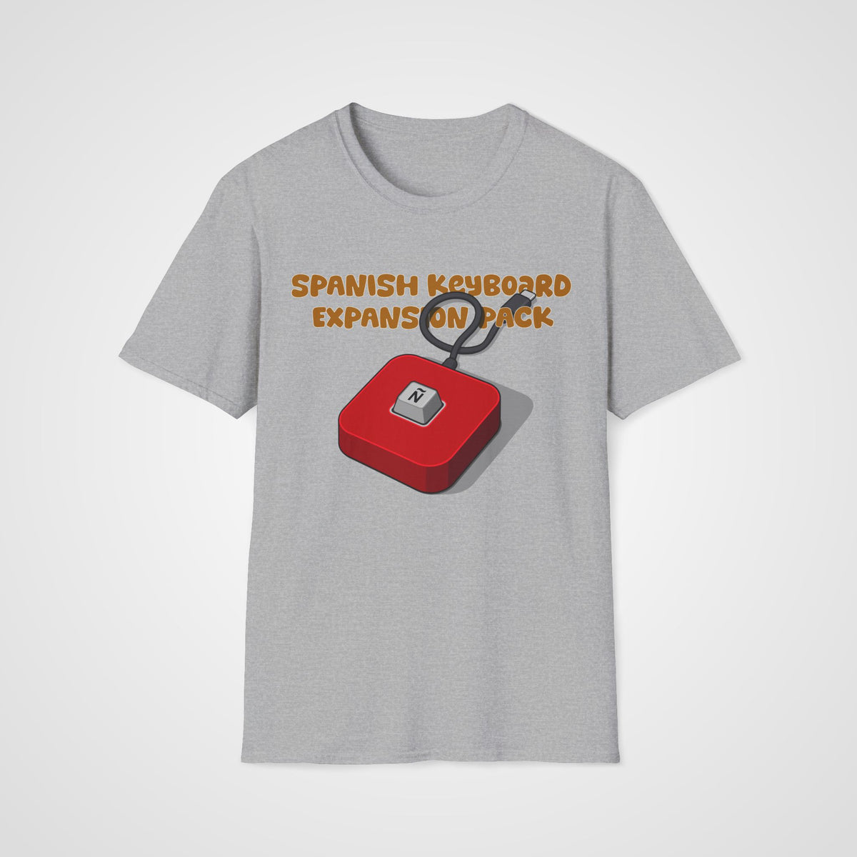 Spanish Keyboard Ñ T-Shirt in Sport Gray