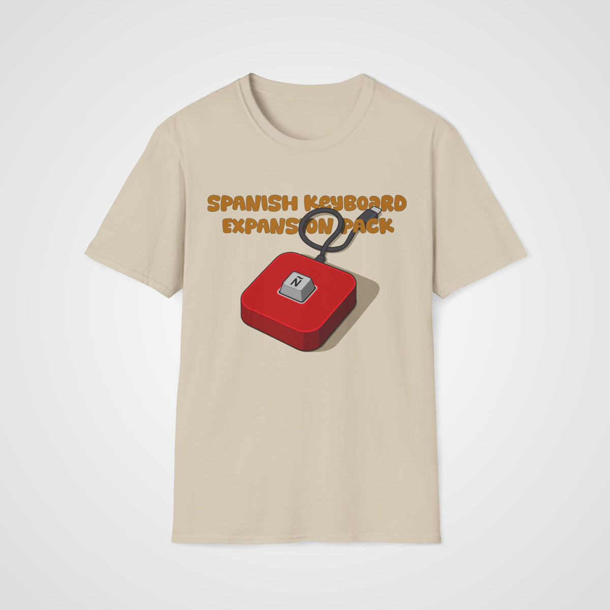 Spanish Keyboard Ñ T-Shirt in Sand