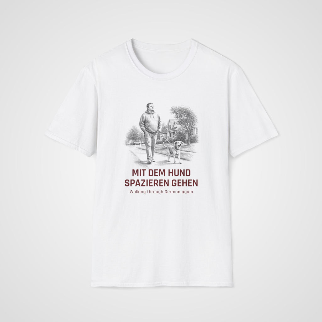German Dog Walk T-Shirt in White