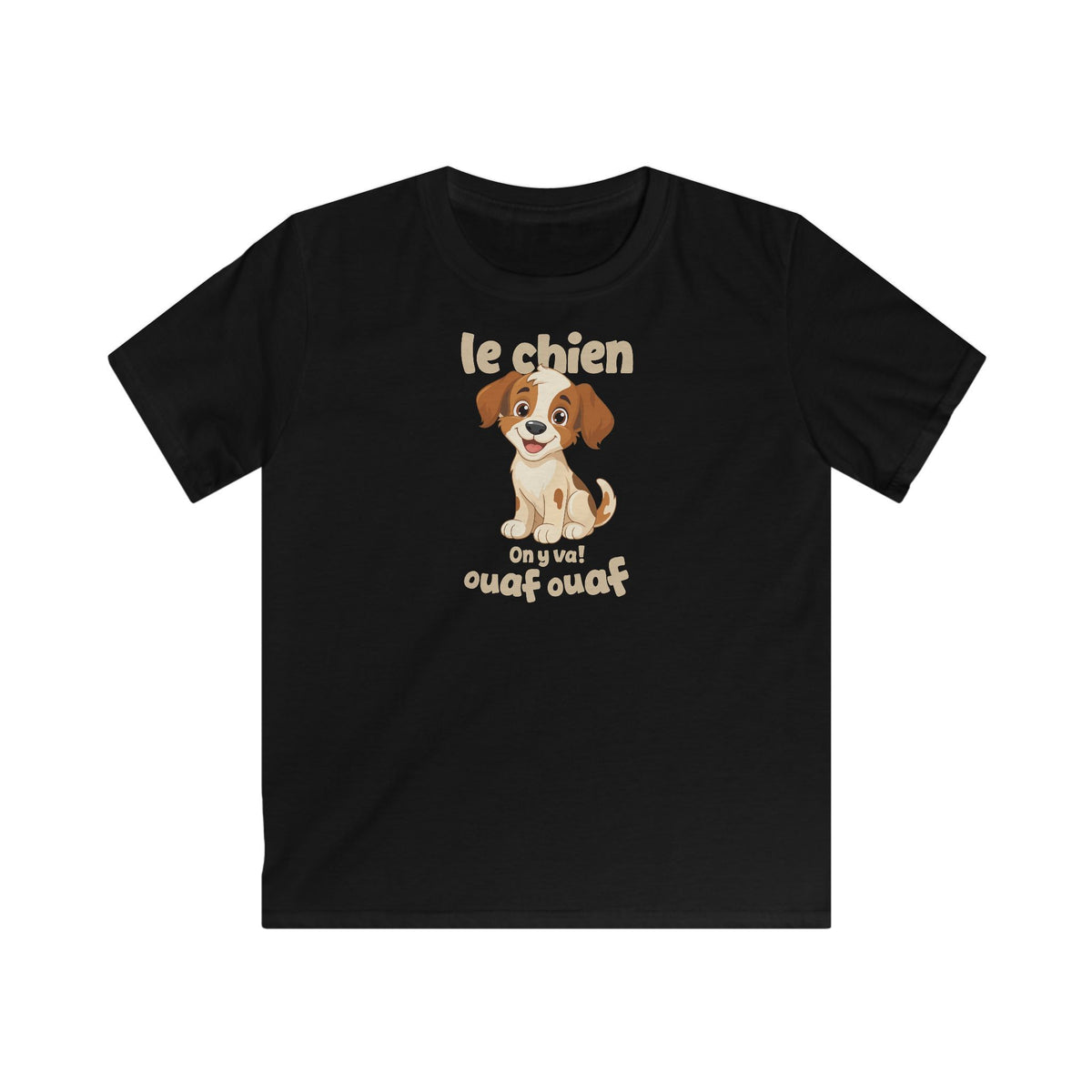 Le Chien Kids T-Shirt in Black
