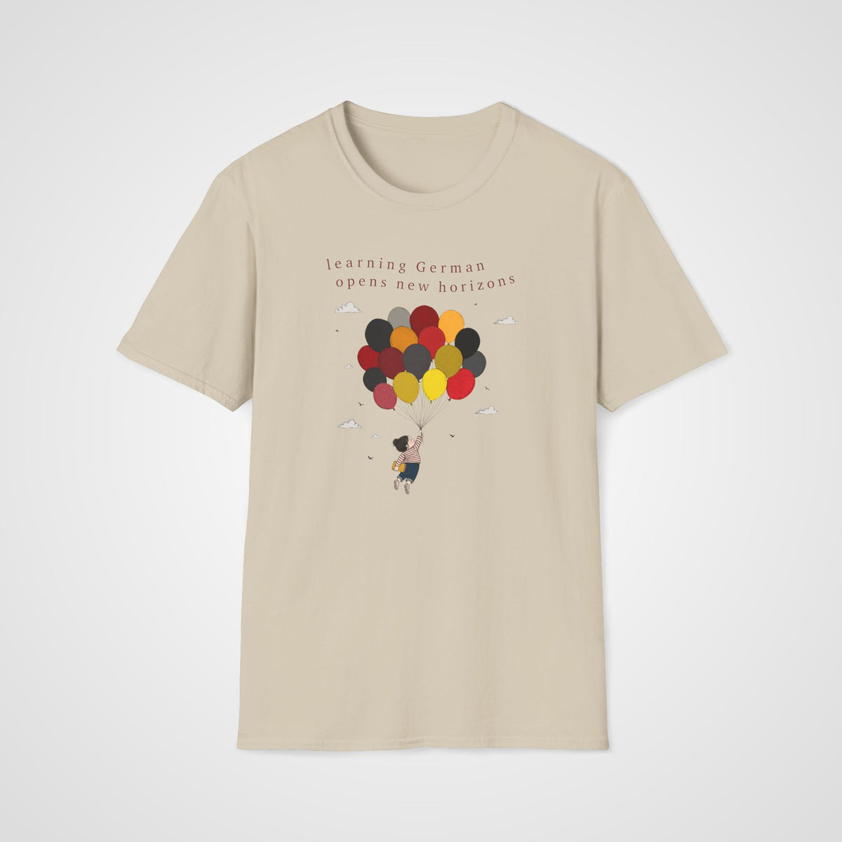 New Horizons German T-Shirt in Sand