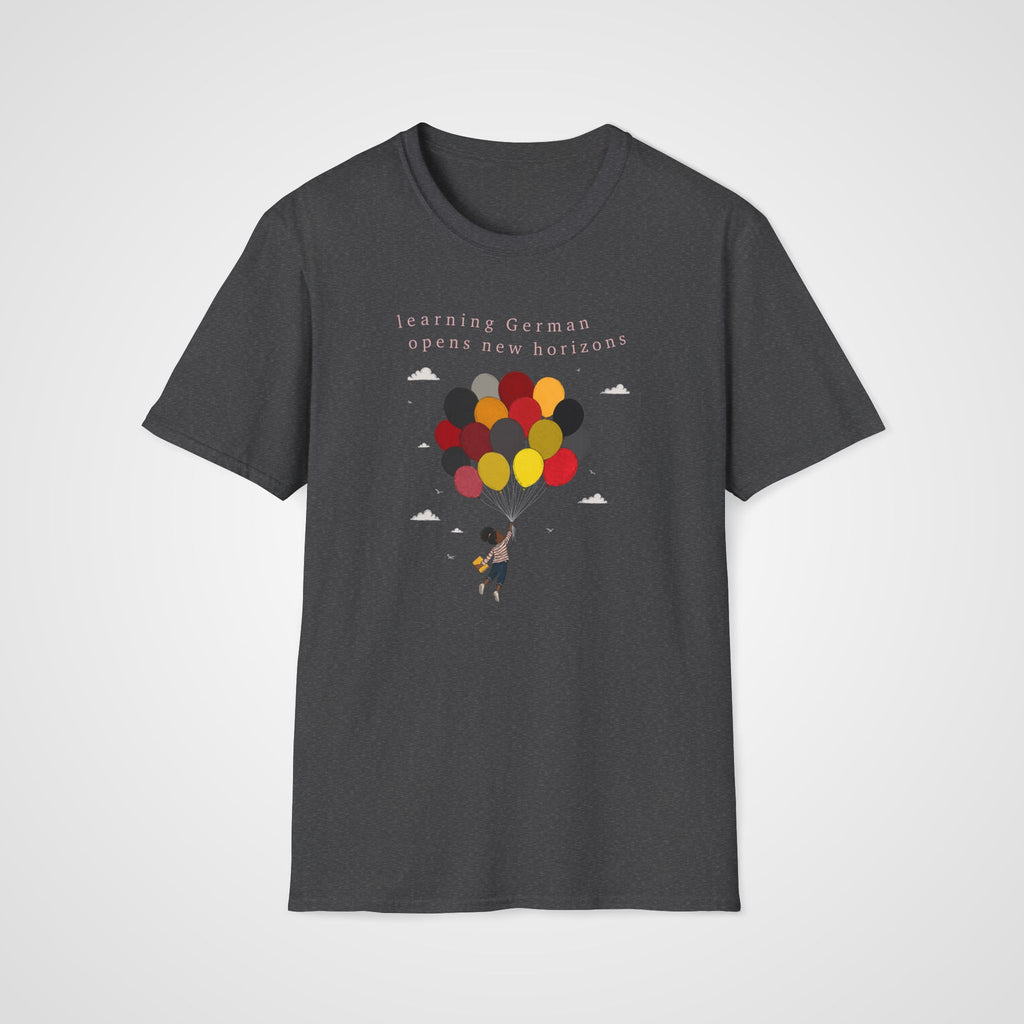 New Horizons German T-Shirt in Dark Heather