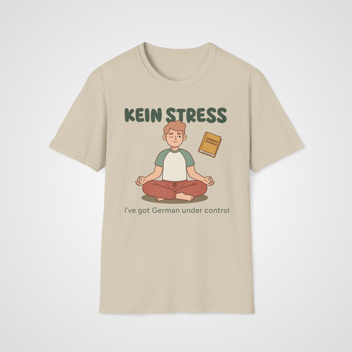 Kein Stress T-Shirt in Sand
