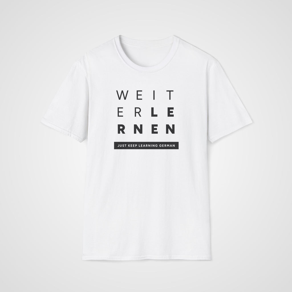 Weiter Lernen German T-Shirt in White
