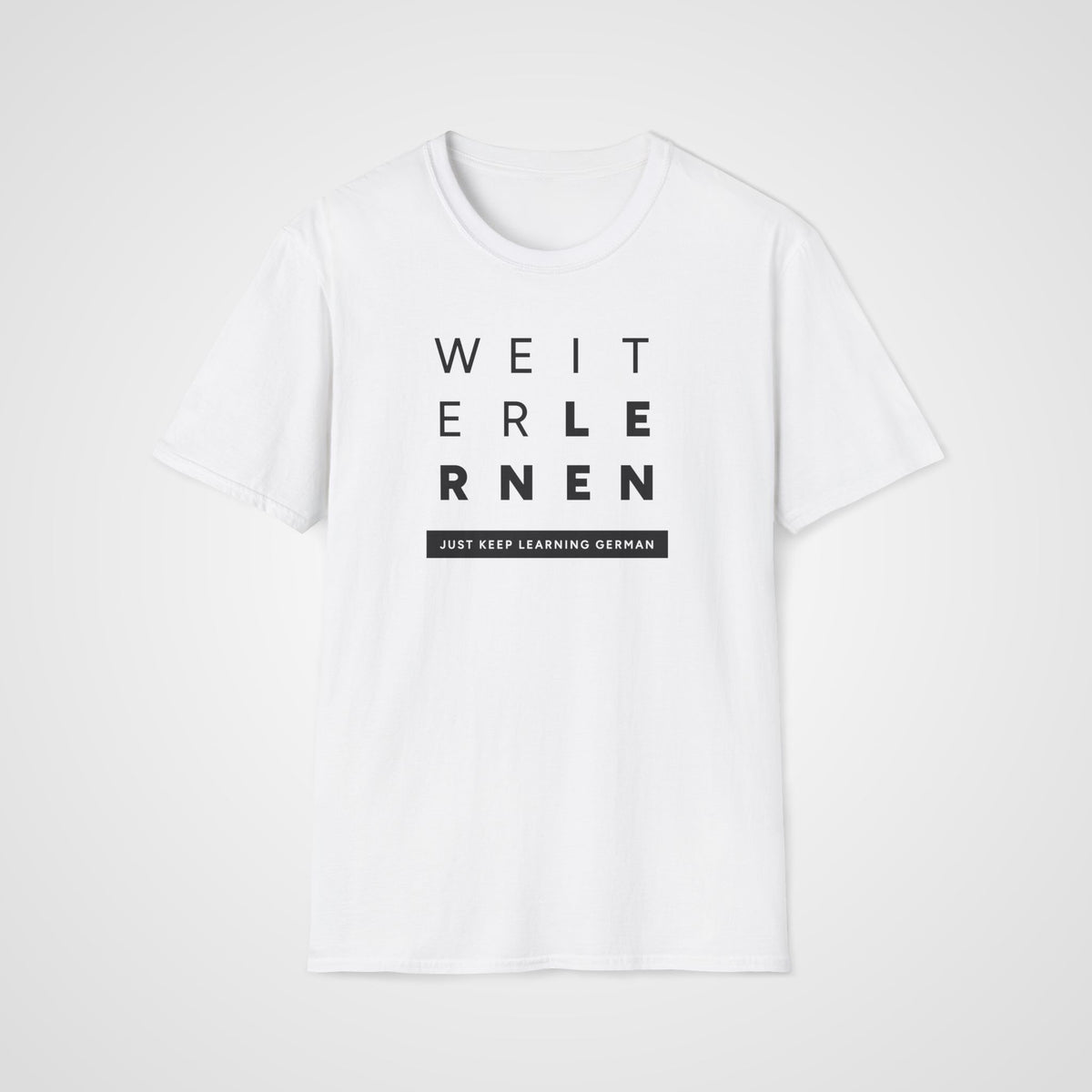 Weiter Lernen German T-Shirt in White