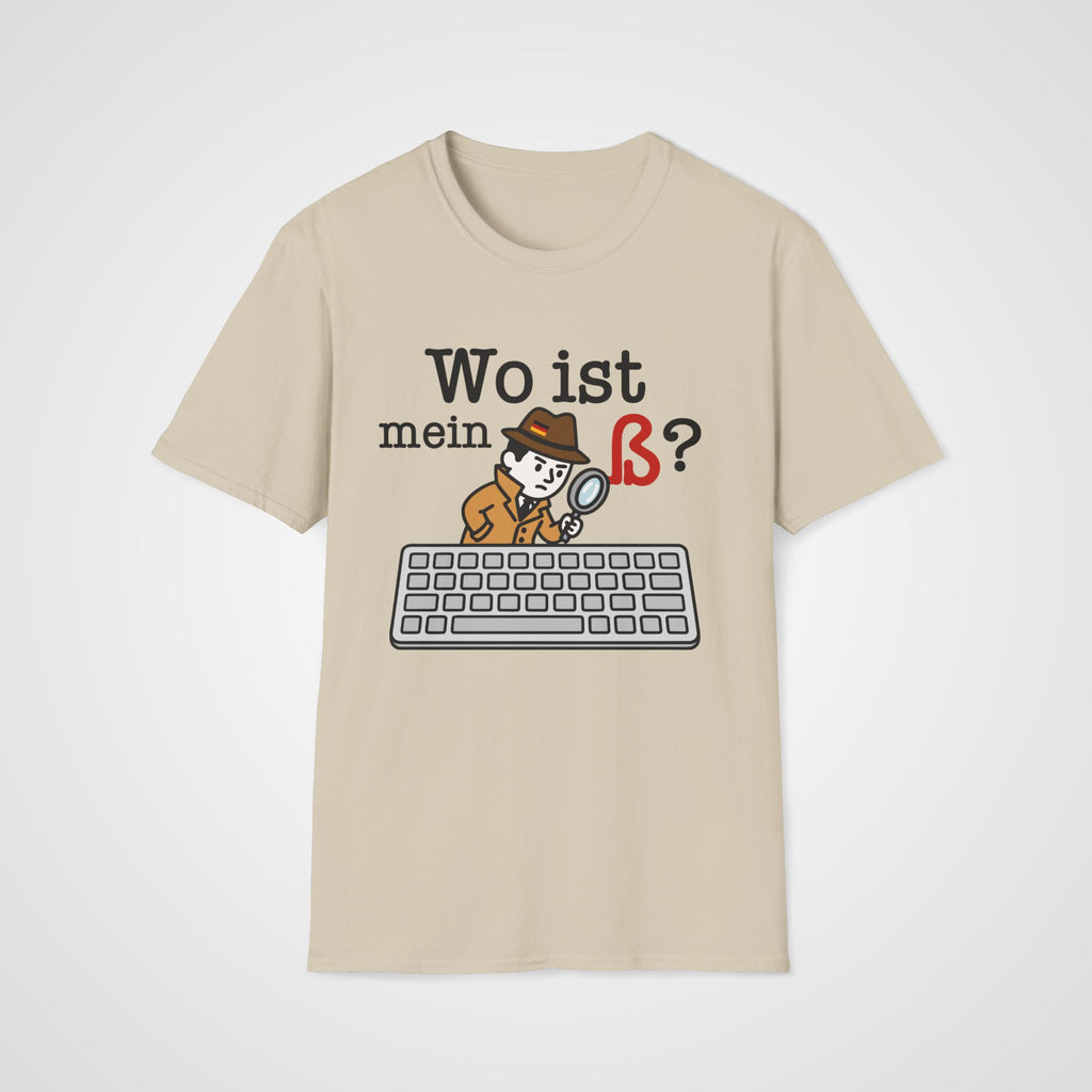 Wo Ist mein ß German T-Shirt in Sand