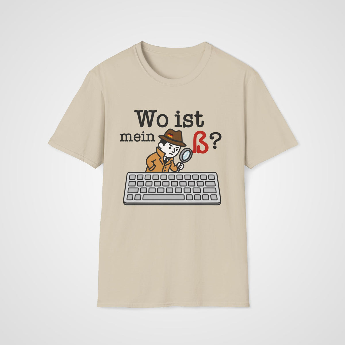 Wo Ist mein ß German T-Shirt in Sand