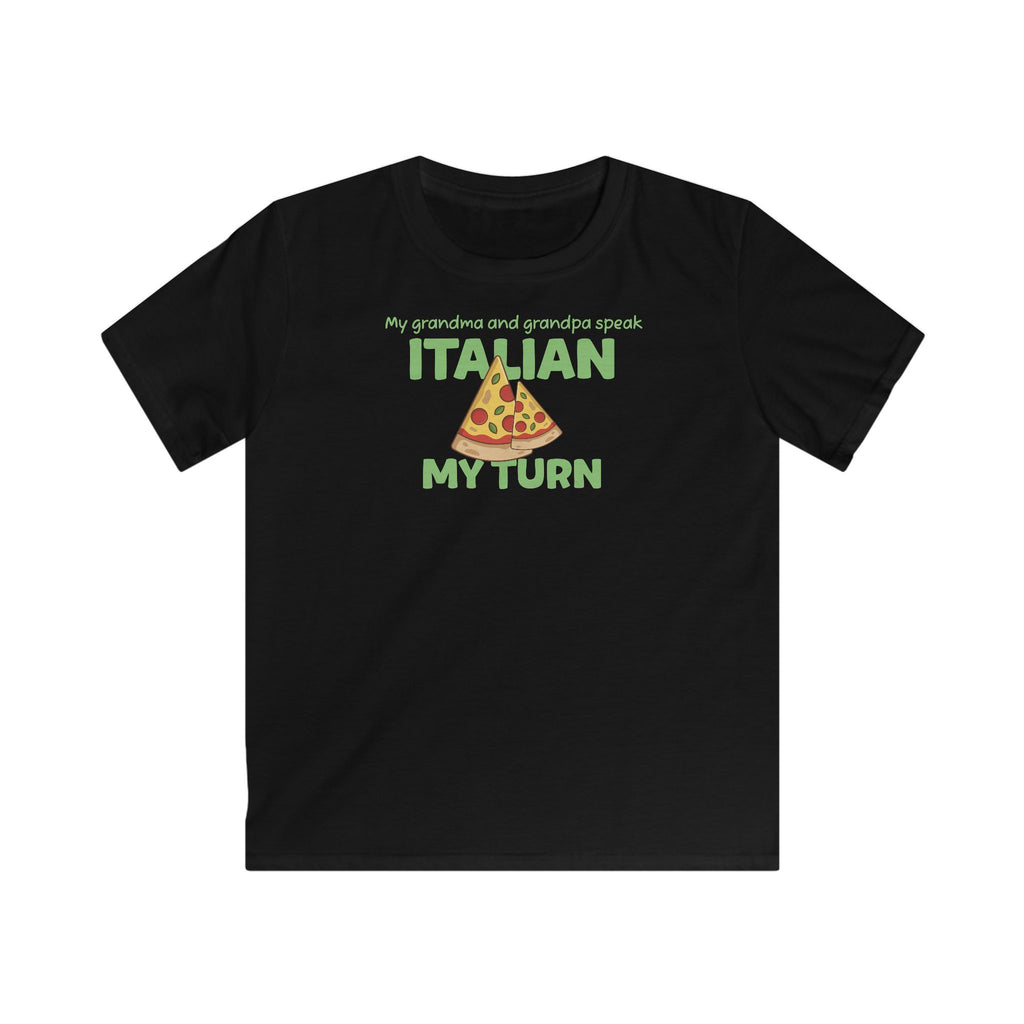 Italian Grandparents Kids T-Shirt in Black