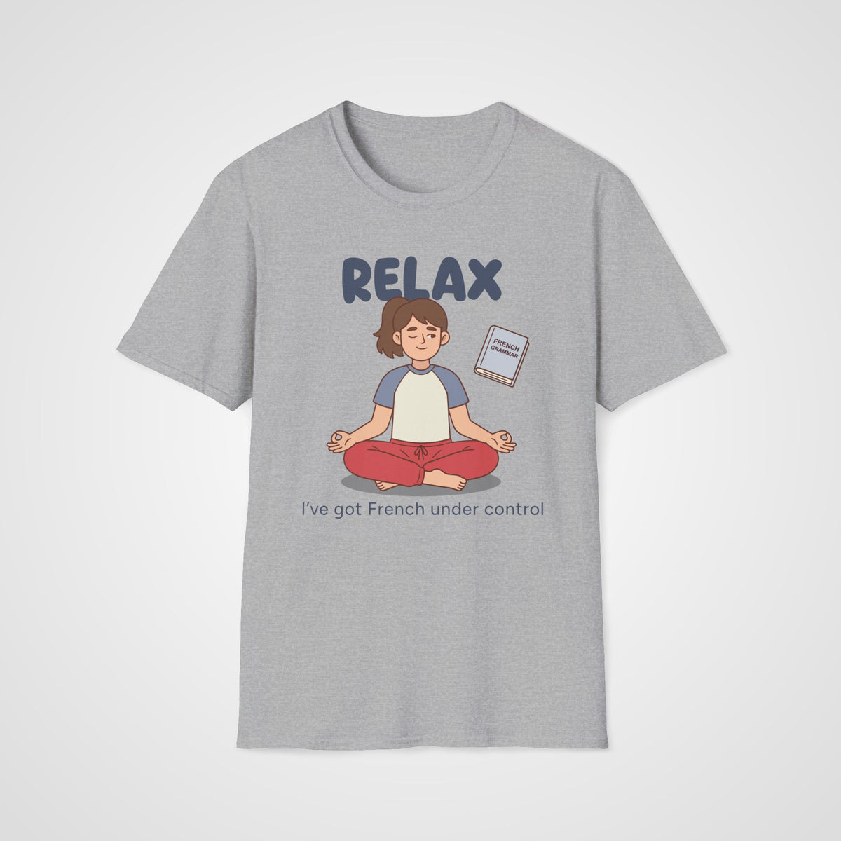 French Under Control T-Shirt in Sport Gray