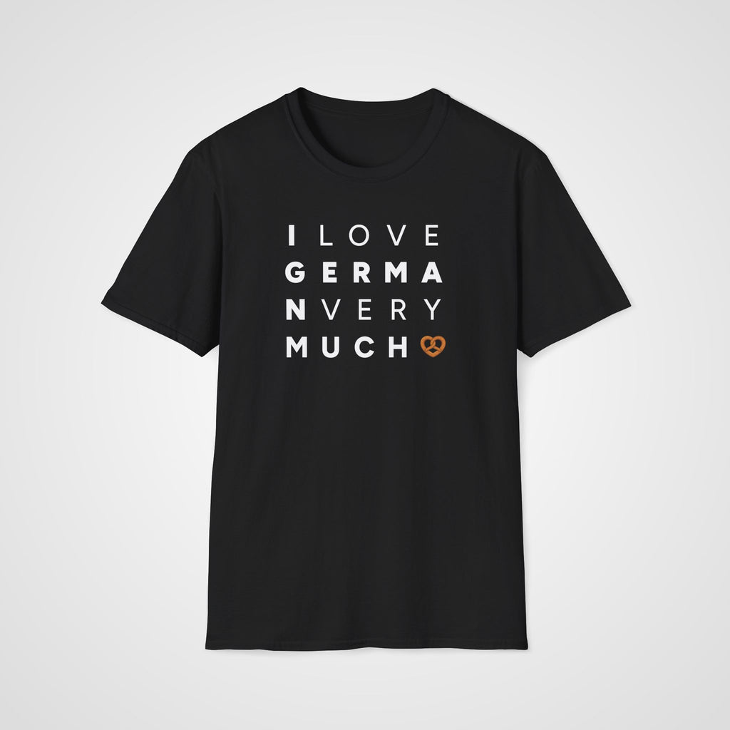I Love German Very Much T-Shirt in Black