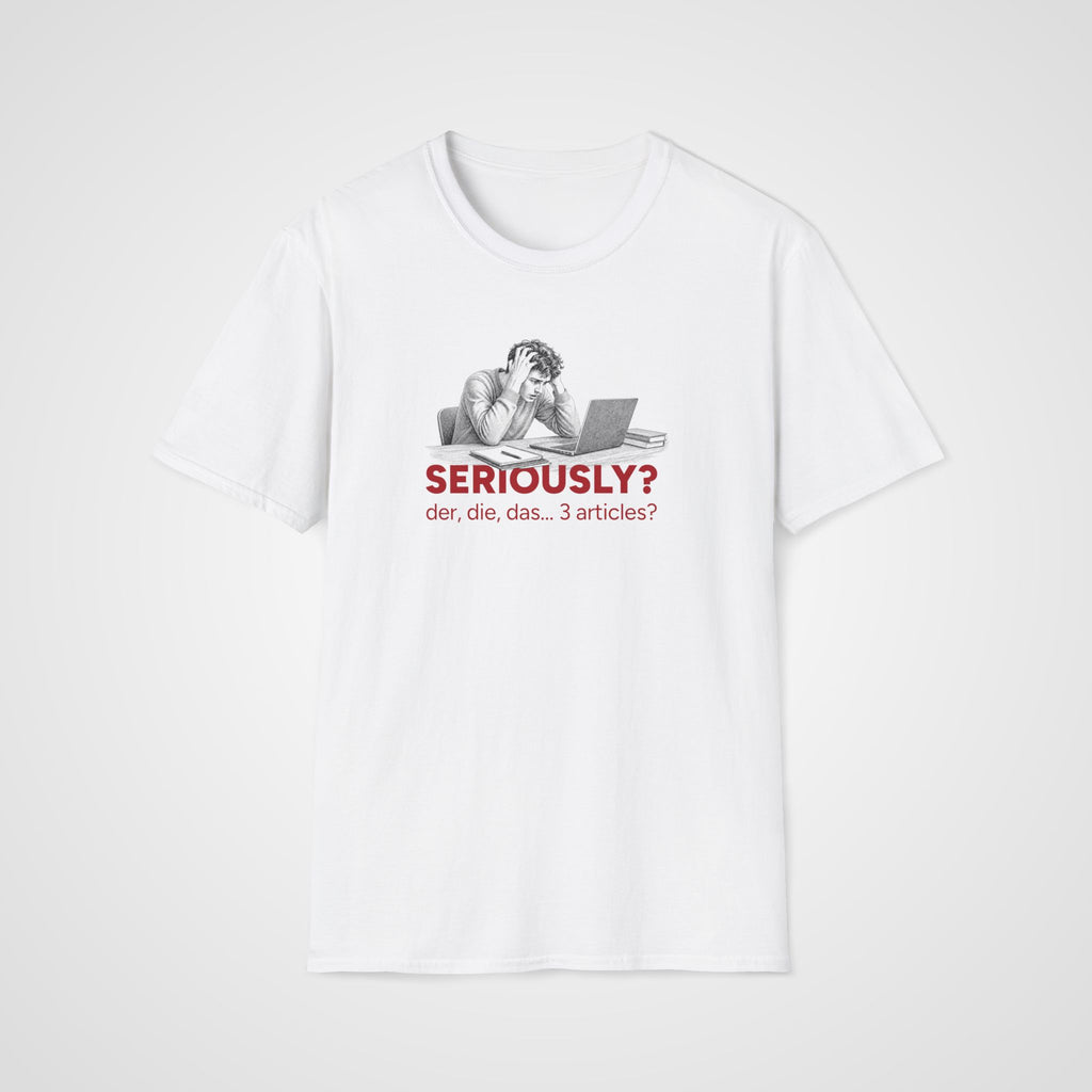 Three German Articles T-Shirt in White