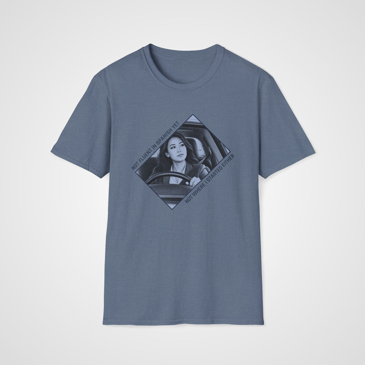 Not Where I Started T-Shirt in Heather Indigo