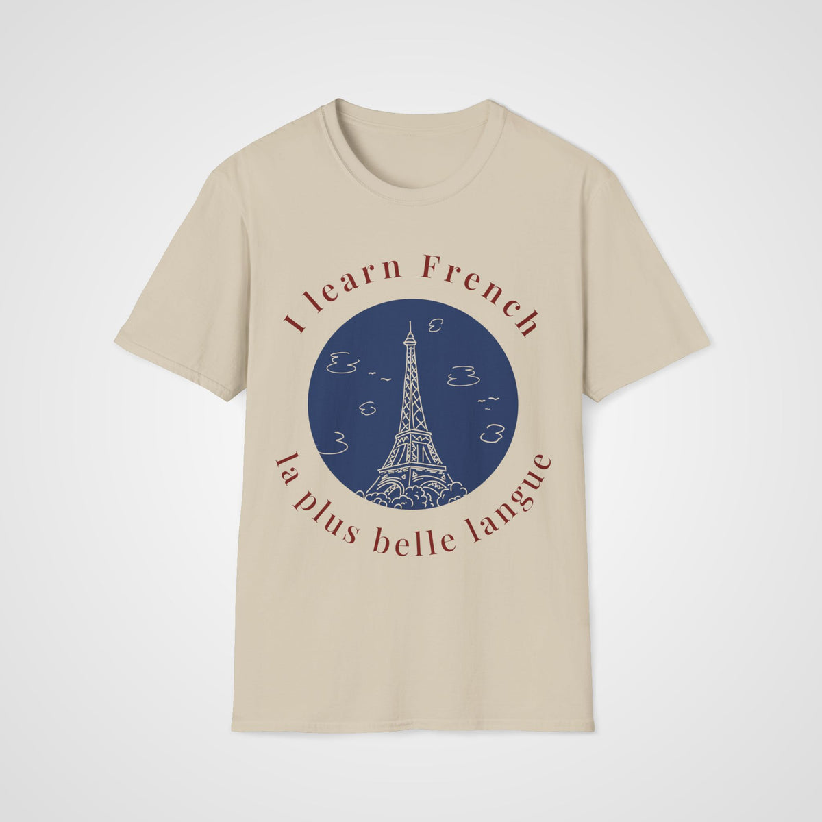 La Plus Belle Langue T-Shirt in Sand