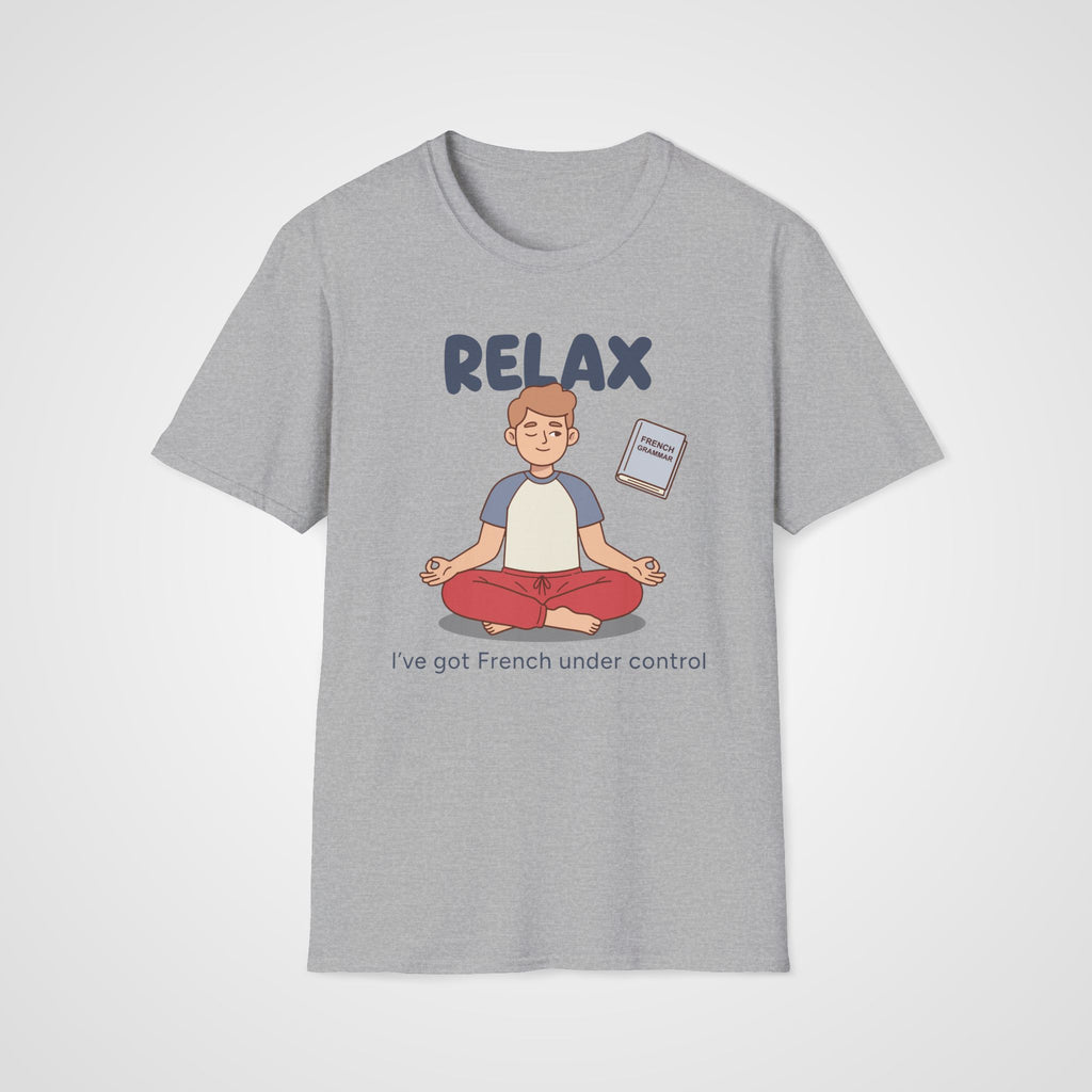 French Grammar Relax T-Shirt in Sport Gray