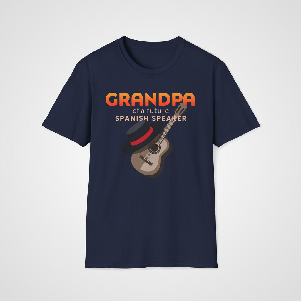 Spanish Learner Grandpa T-Shirt in Navy