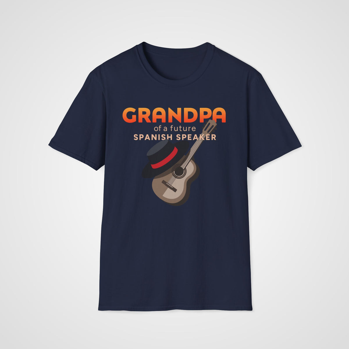 Spanish Learner Grandpa T-Shirt in Navy