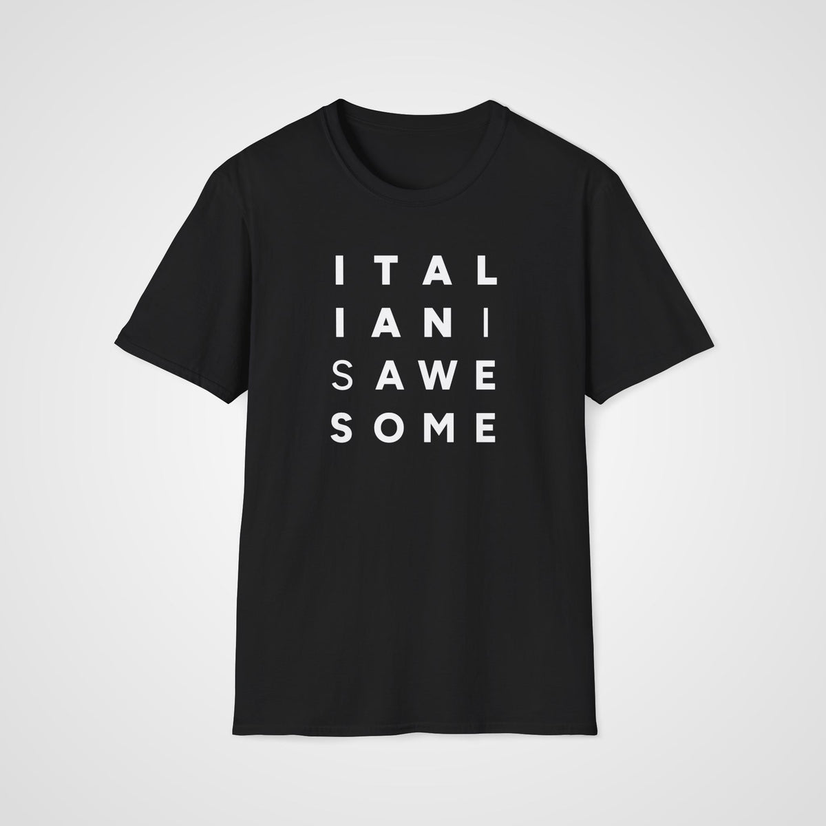 Italian Is Awesome T-Shirt in Black