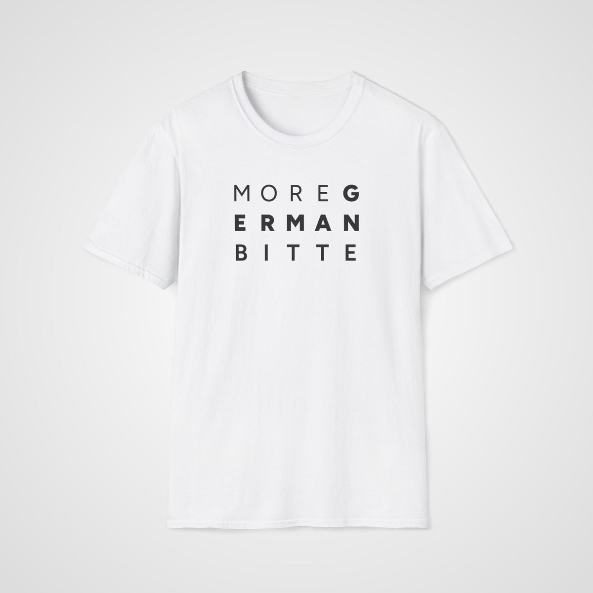 More German Bitte T-Shirt in White