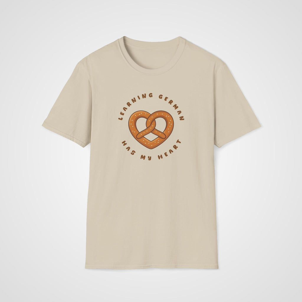 German Has My Heart T-Shirt in Sand