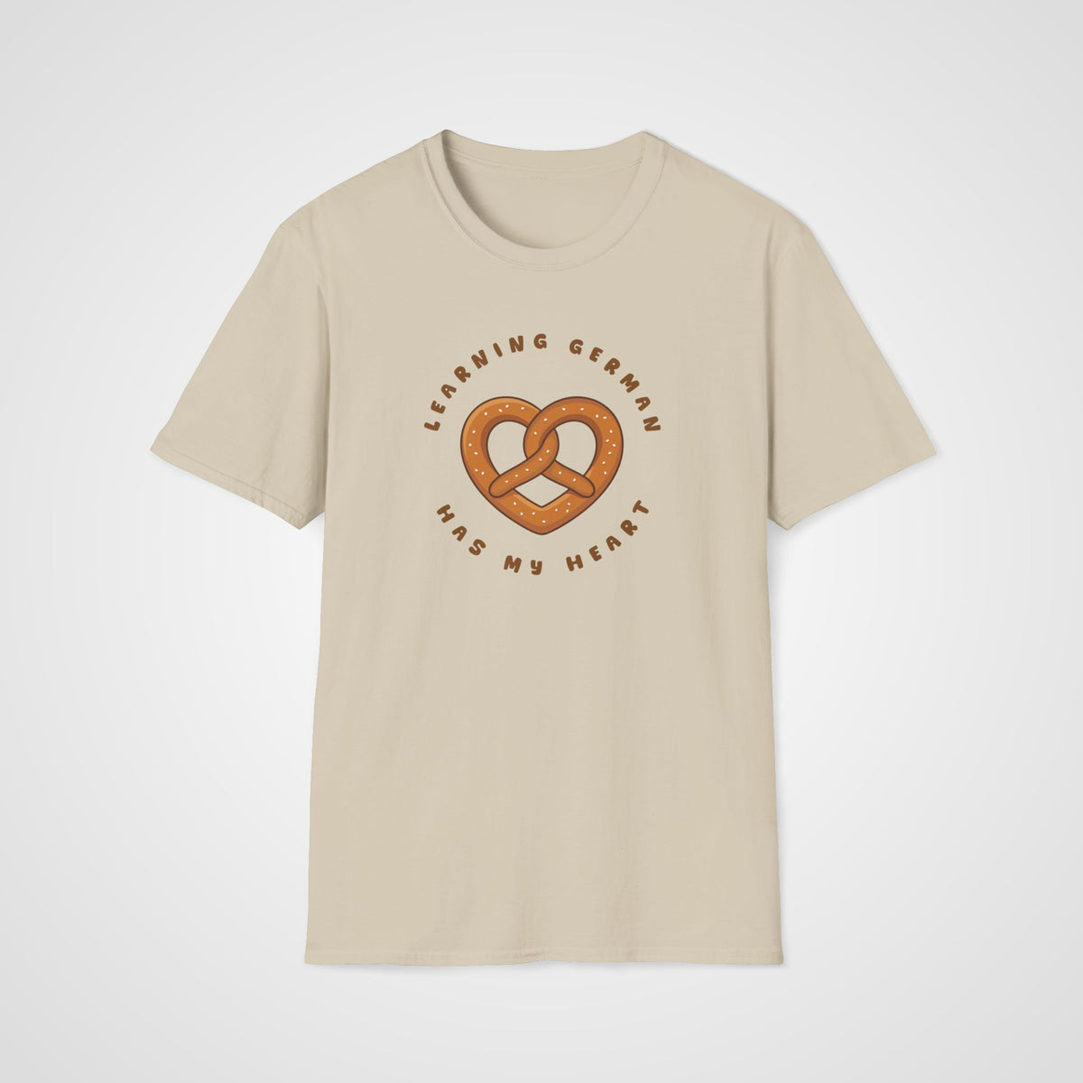 German Has My Heart T-Shirt in Sand