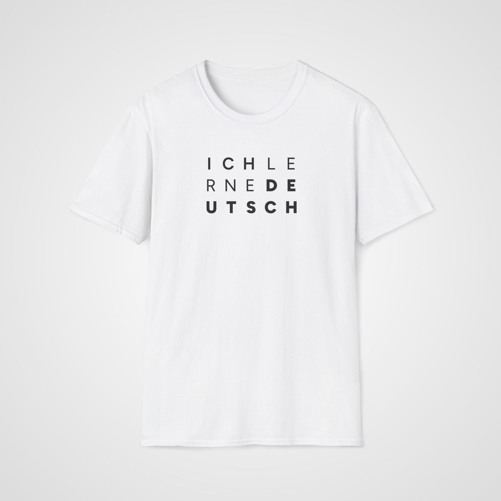 Ich Lerne Deutsch T-Shirt in White