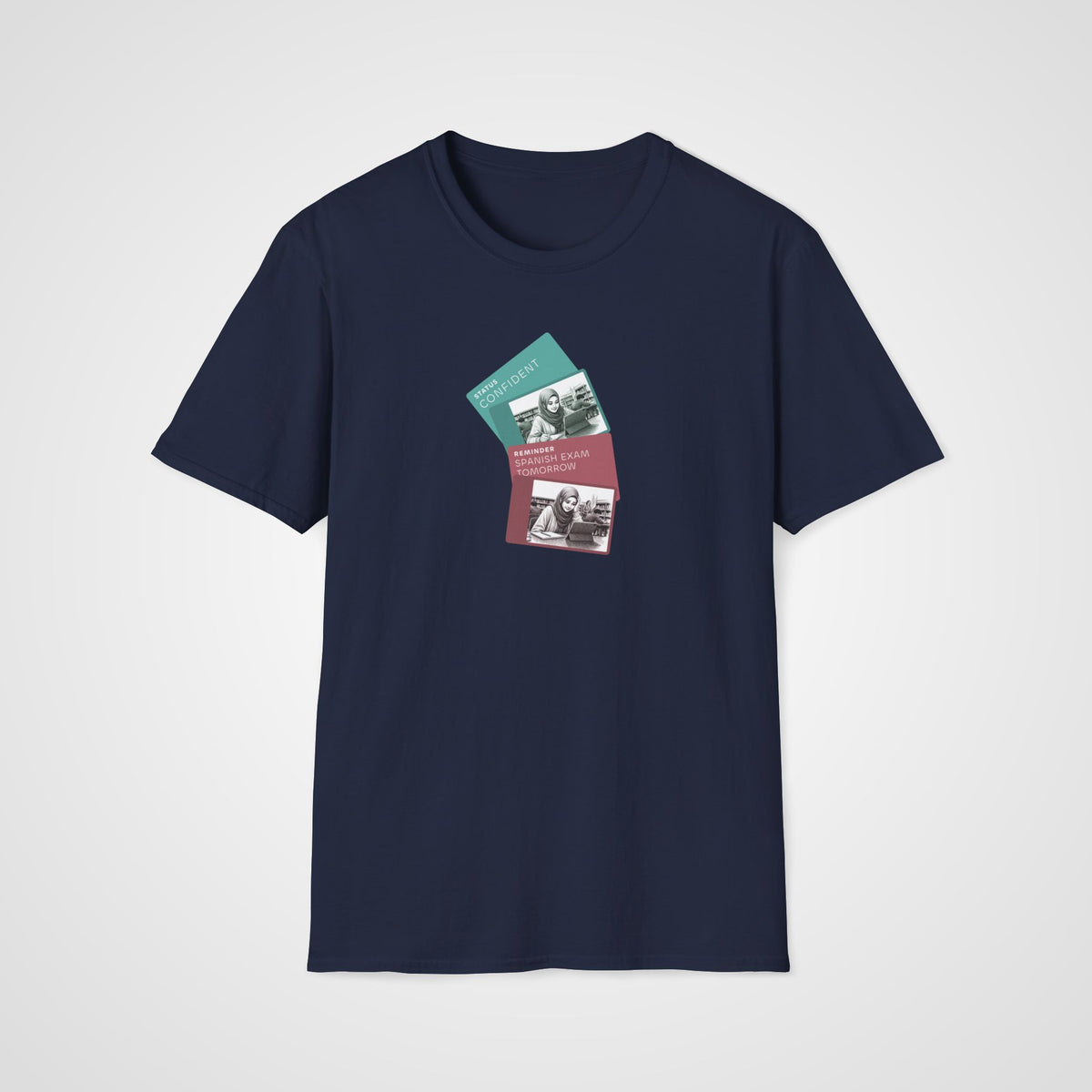 Spanish Exam Tomorrow T-Shirt in Navy