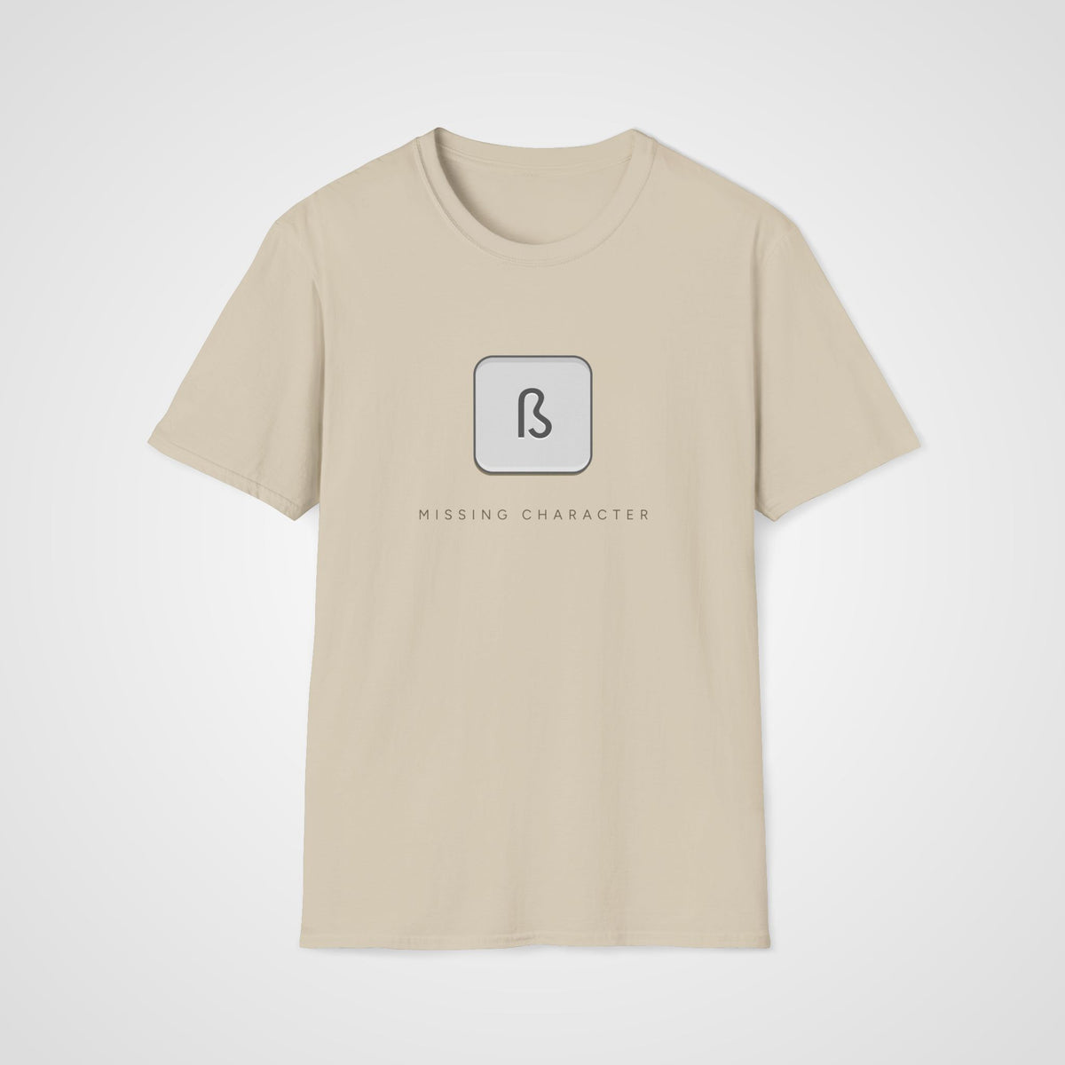Missing ß Key German T-Shirt in Sand