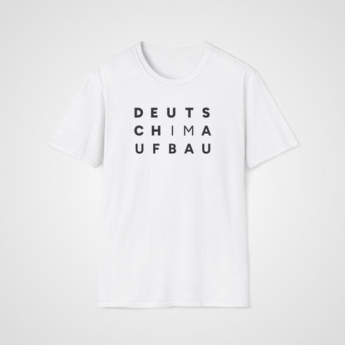 Deutsch im Aufbau T-Shirt in White