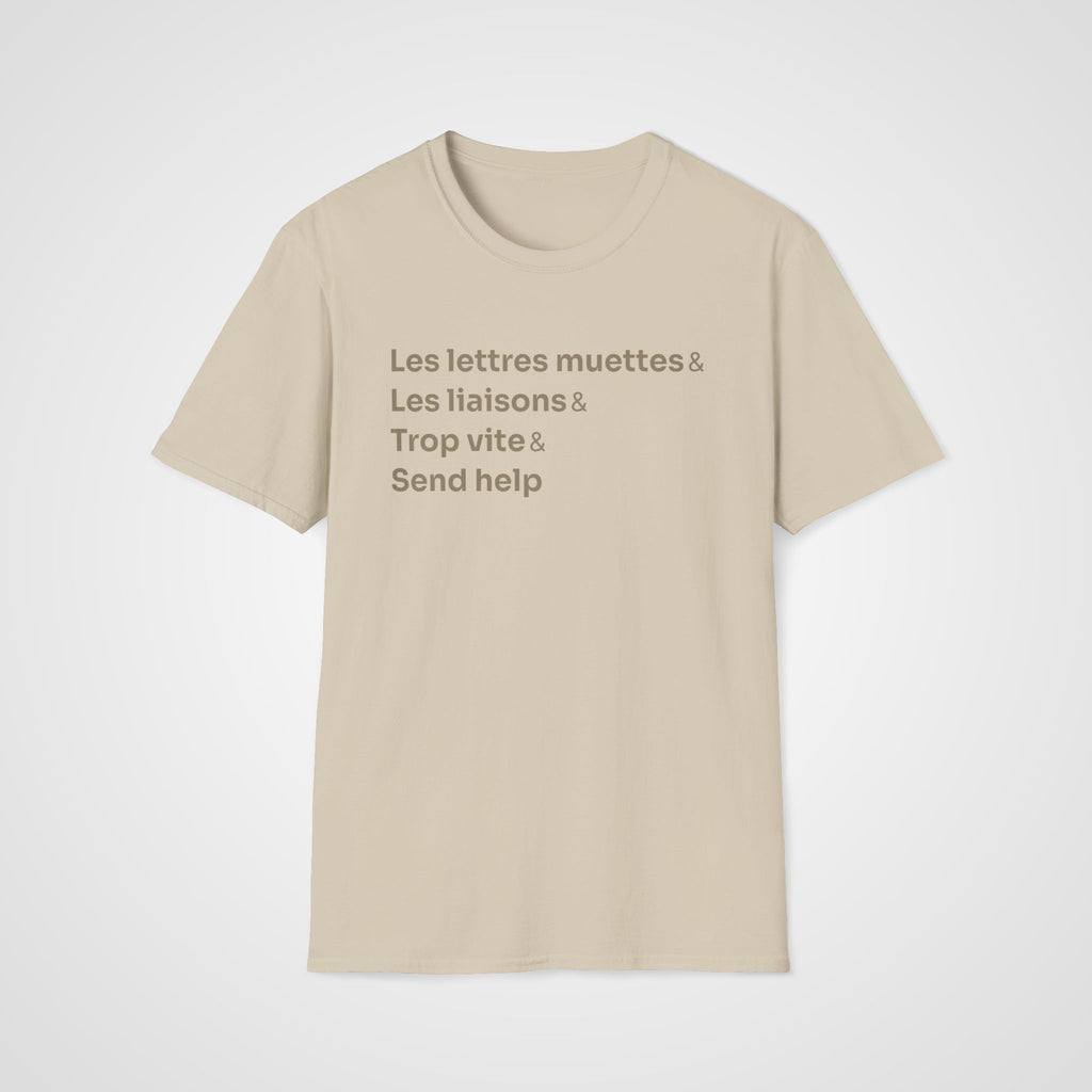 French Pronunciation T-Shirt in Sand