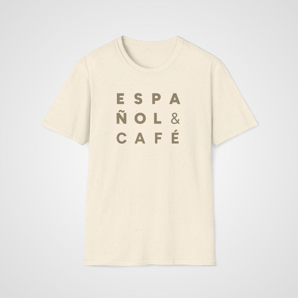Español & Café T-Shirt in Natural
