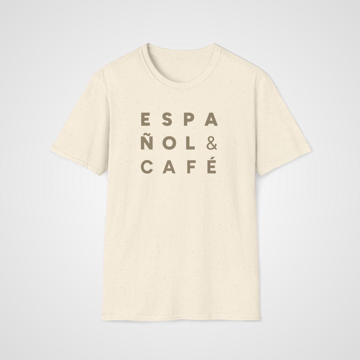 Español & Café T-Shirt in Natural