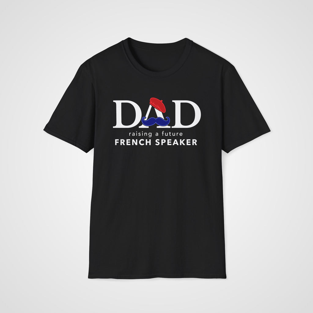 French Learner Dad T-Shirt in Black