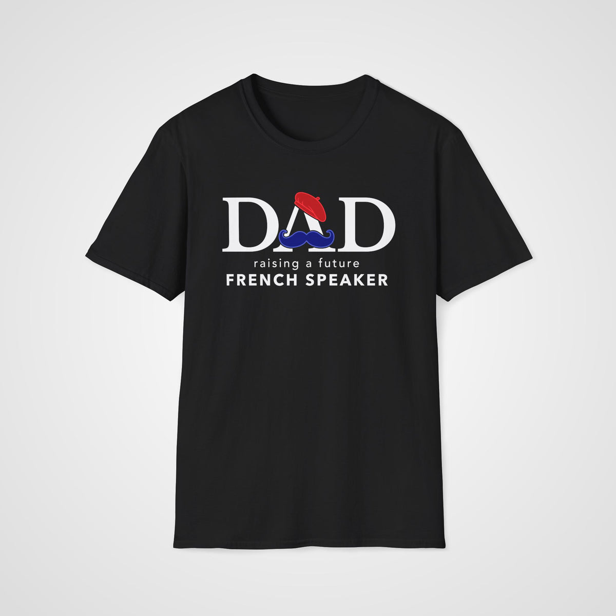 French Learner Dad T-Shirt in Black