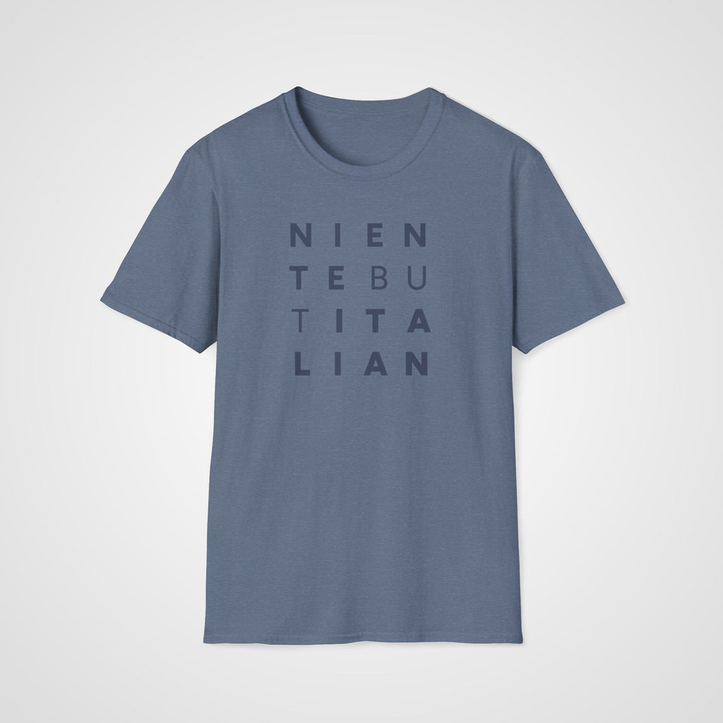 Niente But Italian T-Shirt in Heather Indigo