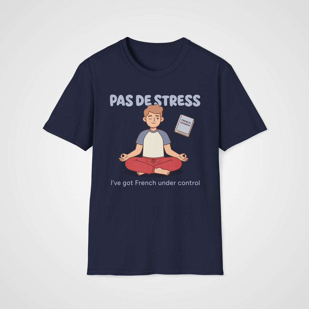 Pas de Stress French T-Shirt in Navy
