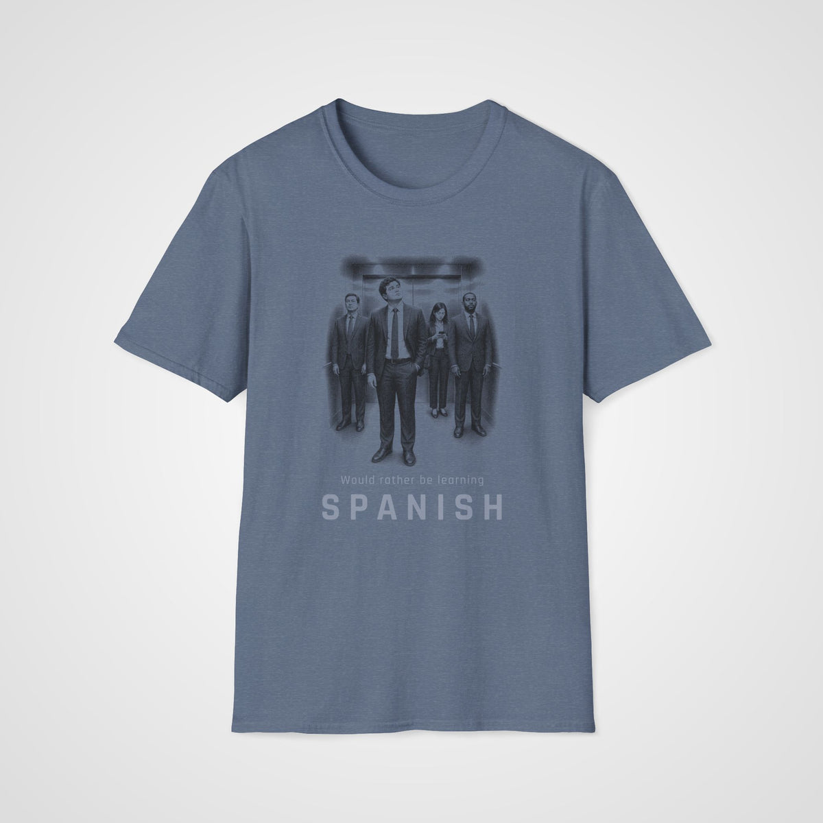 Spanish Instead T-Shirt in Heather Indigo