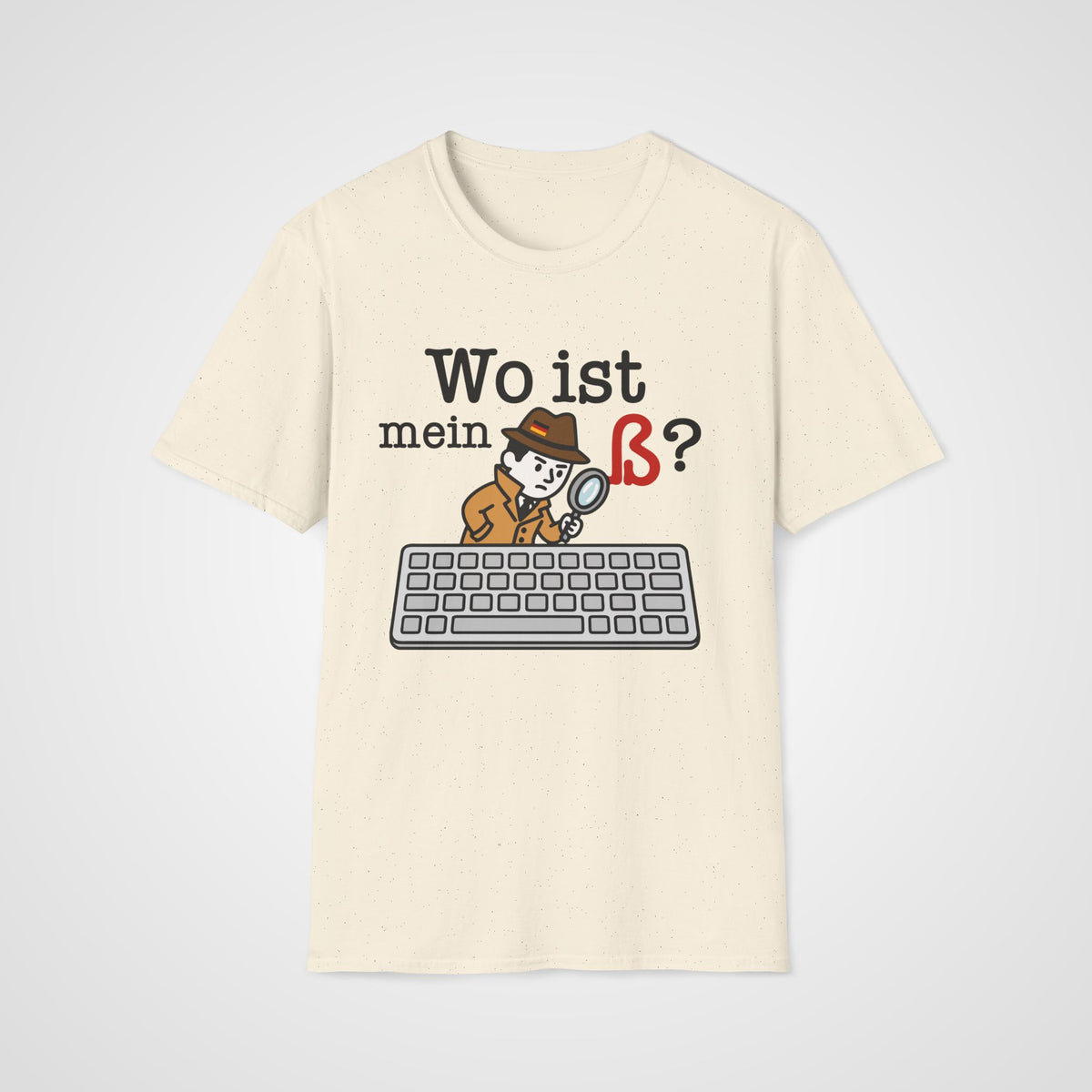 Wo Ist mein ß German T-Shirt in Natural