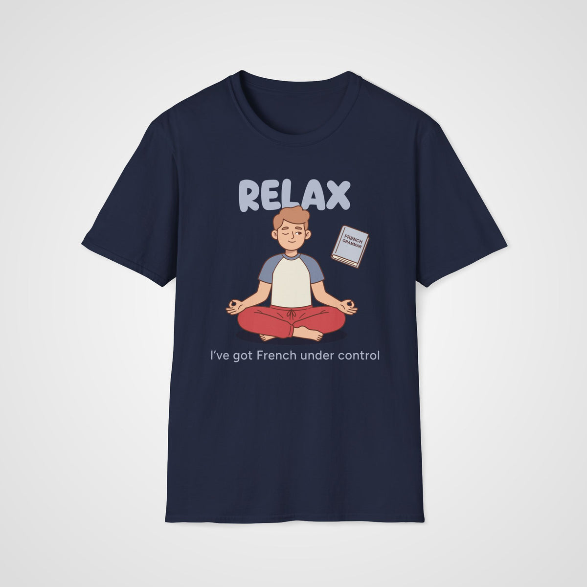 French Grammar Relax T-Shirt in Navy