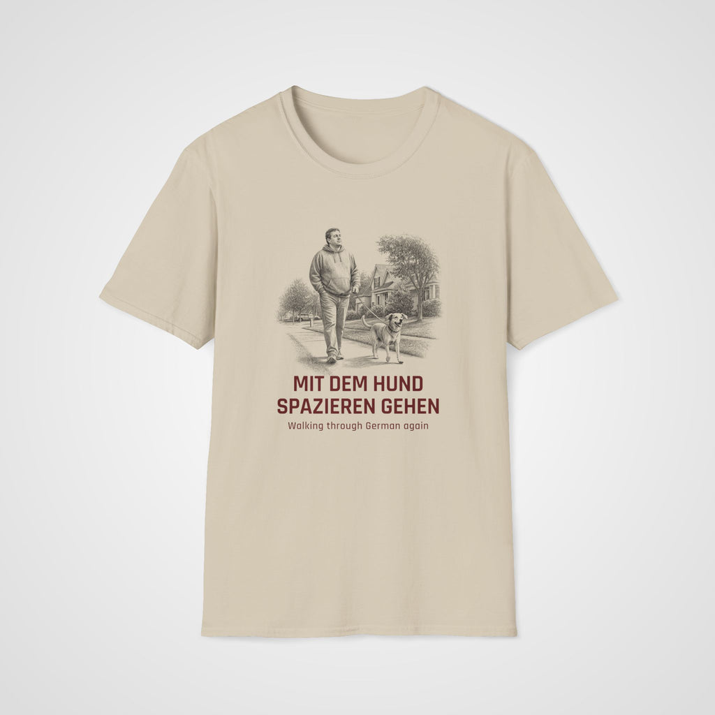German Dog Walk T-Shirt in Sand