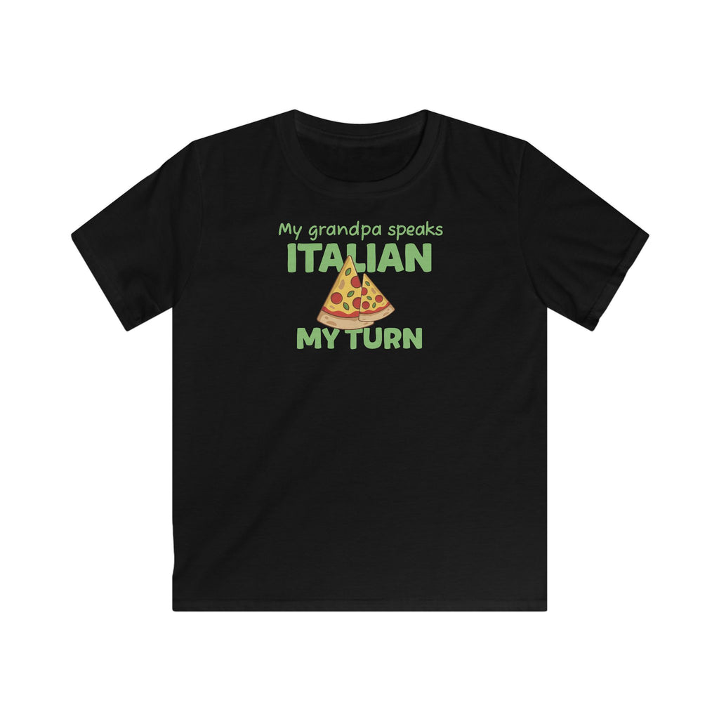 Grandpa speaks Italian T-Shirt in Black