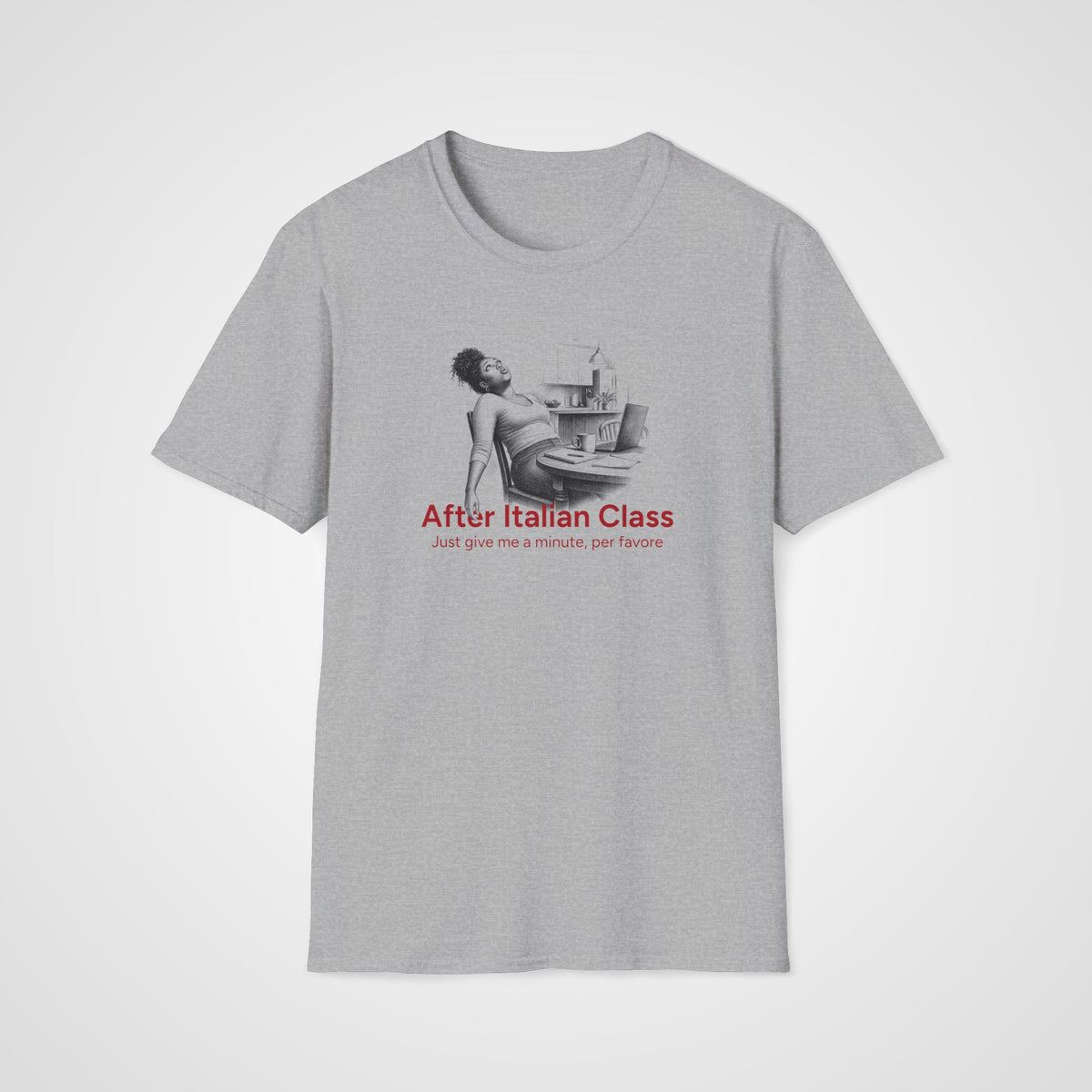 After Italian Class T-Shirt in Sport Gray
