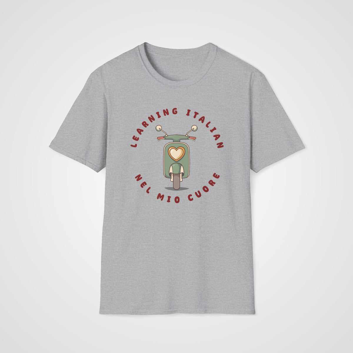 Nel Mio Cuore Italian T-Shirt in Sport Gray