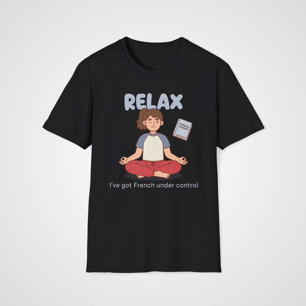 French Under Control T-Shirt in Black
